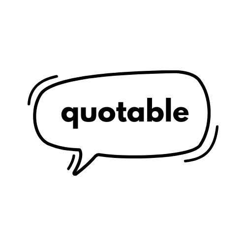 Quotable, in a speech bubble